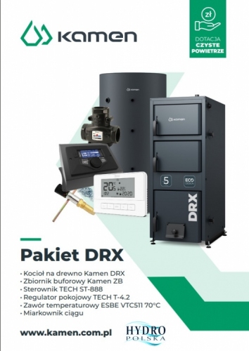 KAMEN 20KW DRX PAKIET BUFOR 1000L+ OSPRZĘT
